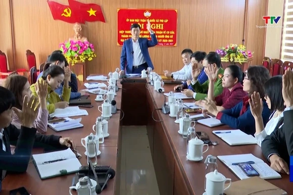 Hội nghị Hiệp thương lần thứ nhất giới thiệu người ứng cử đại biểu Hội đồng nhân dân xã Thọ Lập