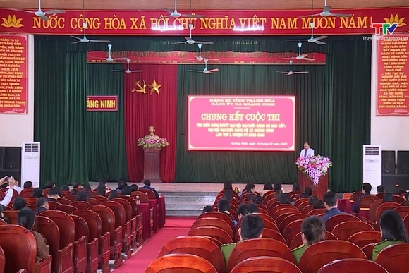 Xã Quảng Ninh tổ chức Chung kết Cuộc thi tìm hiểu Nghị quyết đại hội đảng bộ các cấp