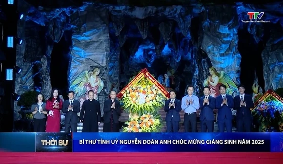 Bí thư Tỉnh uỷ Nguyễn Doãn Anh chúc mừng Giáng sinh năm 2025