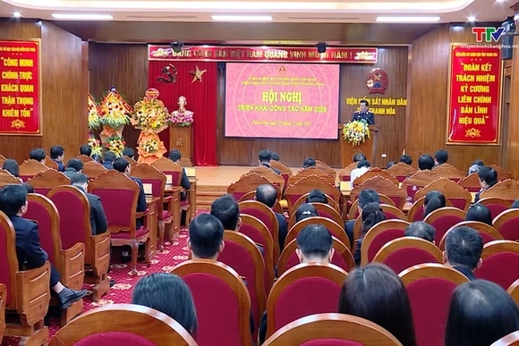Viện kiểm sát Nhân dân tỉnh Thanh Hóa quyết tâm hoàn thành xuất sắc nhiệm vụ năm 2026