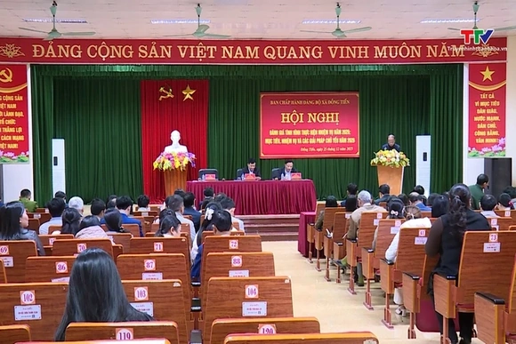 Đảng bộ xã Đồng Tiến thống nhất mục tiêu, nhiệm vụ năm 2026