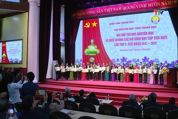 Đại hội thi đua khuyến học tỉnh Thanh Hoá và biểu dương các mô hình học tập tiêu biểu lần thứ V