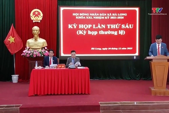Kỳ họp lần thứ sáu, Hội đồng nhân dân xã Hà Long nhiệm kỳ 2021 - 2026