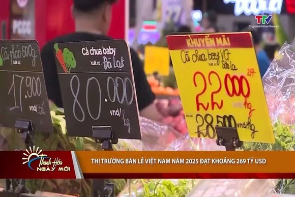 Thị trường bán lẻ Việt Nam năm 2025 đạt khoảng 269 tỷ USD