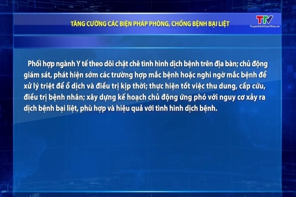 Tăng cường các biện pháp phòng, chống bệnh bại liệt