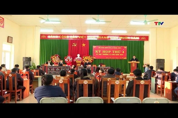 Hội đồng Nhân dân xã Quang Chiểu khai mạc Kỳ họp thứ 4, khóa XXII