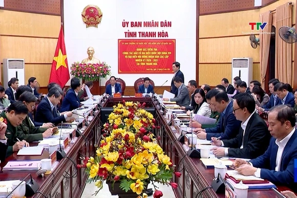 Đoàn công tác của Ủy ban Thường vụ Quốc hội và Hội đồng bầu cử Quốc gia kiểm tra công tác bầu cử tại