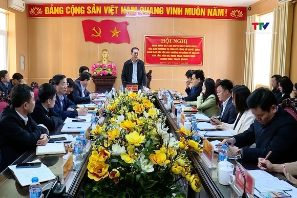 Phó Bí thư Tỉnh uỷ Trịnh Tuấn Sinh giám sát công tác lãnh đạo, chỉ đạo, tổ chức bầu cử