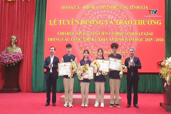Phường Tĩnh Gia xếp thứ 7 toàn tỉnh trong kỳ thi học sinh giỏi