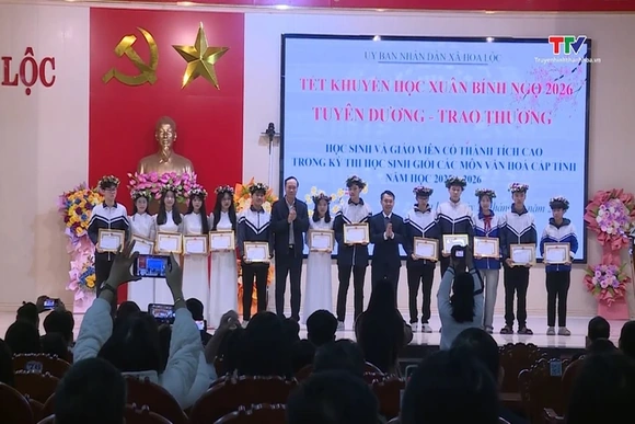 Xã Hoa Lộc tổ chức Tết khuyến học xuân Bính Ngọ 2026