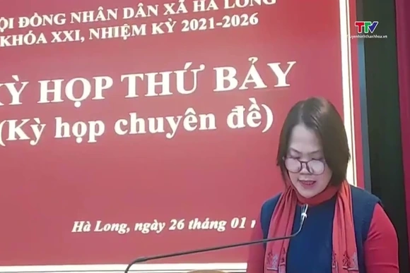 Kỳ họp chuyên đề năm 2026 HĐND xã Hà Long