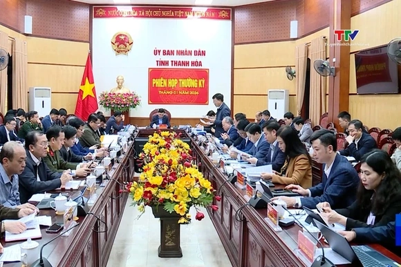 Phiên họp thường kỳ UBND tỉnh tháng 1