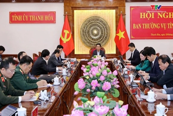 Hội nghị  Ban Thường vụ Tỉnh ủy ngày 29/1