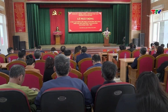 Phường Nam Sầm Sơn phát động hỗ trợ làm đường bê tông