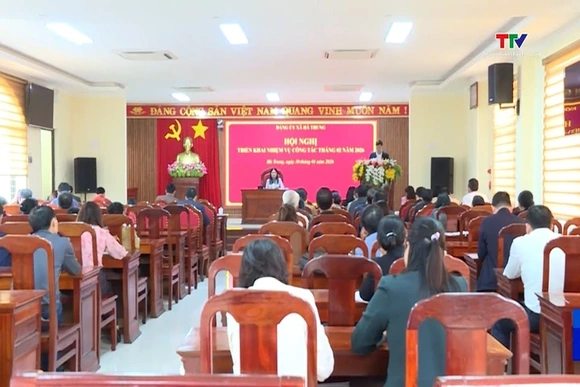 Đảng ủy xã Hà Trung báo cáo kết quả Đại hội XIV của Đảng và triển khai nhiệm vụ trọng tâm tháng 2