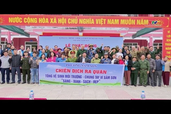 Phường Sầm Sơn phát động tổng vệ sinh môi trường