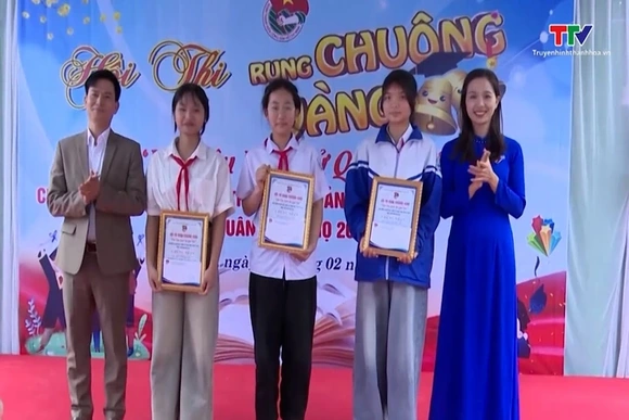 Đoàn Thanh niên Cộng sản Hồ Chí Minh xã Thọ Lập: Hội thi Rung chuông vàng “Em yêu lịch sử quê em” nă