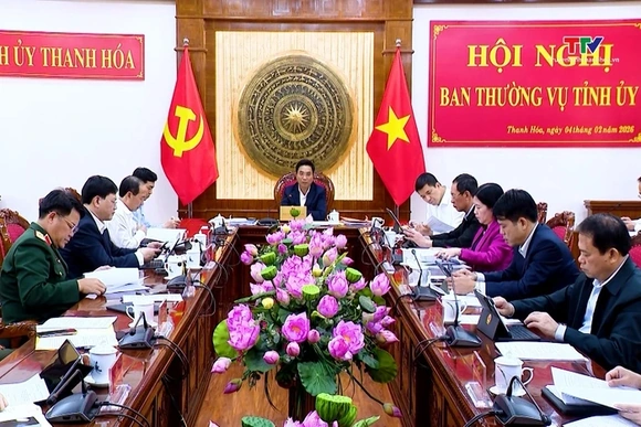 Hội nghị  Ban Thường vụ  Tỉnh  ủy ngày 4/2