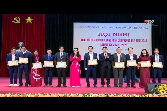 Tổng kết hoạt động của HĐNDHĐN phường Sầm Sơn khoá I, nhiệm kỳ 2021 - 2026