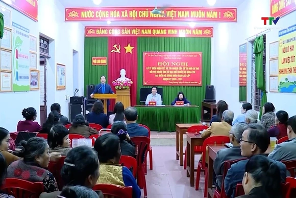 Cử tri phố Long Quang tín nhiệm giới thiệu 4 người ứng cử đại biểu Quốc hội và HĐND các cấp