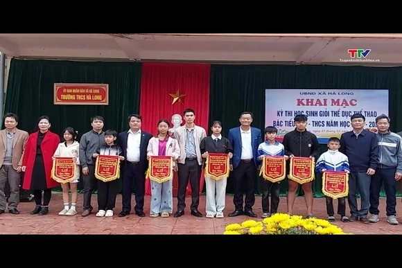 Xã Hà Long tổ chức giải thể thao học sinh giỏi năm học 2025 - 2026