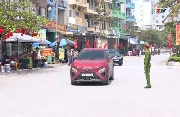 Đảm bảo an ninh trật tự, an toàn giao thông mùa lễ hội tại Sầm Sơn