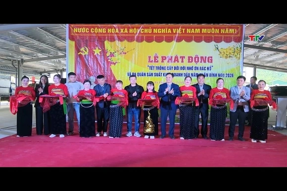 Xã Bá Thước phát động Tết trồng cây và ra quân sản xuất, kinh doanh đầu năm 2026