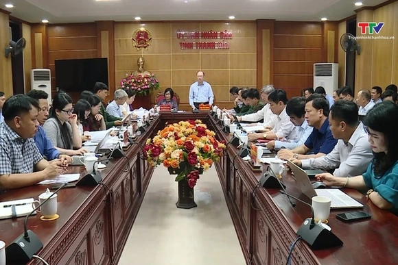 Đoàn công tác của Bộ Tư pháp làm việc với UBND tỉnh Thanh Hoá về công tác chống khai thác IUU.