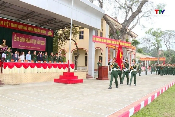 Lực lượng vũ trang tỉnh Thanh Hoá ra quân huấn luyện năm 2026