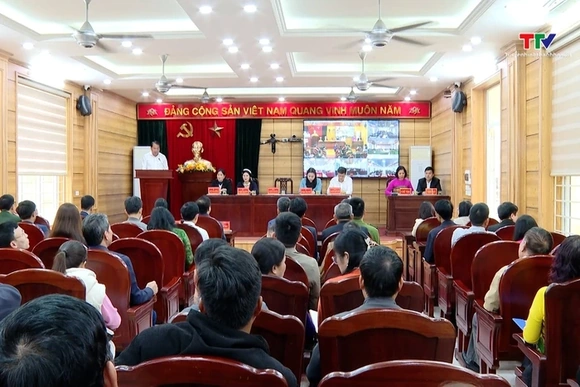 Ứng cử viên đại biểu HĐND tỉnh khóa XIX tiếp xúc cử tri đơn vị bầu cử số 6
