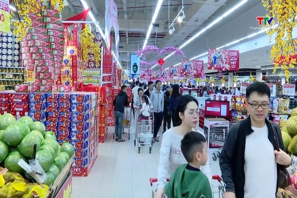 Thanh Hóa: Tổng doanh thu bán lẻ hàng hóa tháng 2 tăng 39,3% so với cùng kỳ