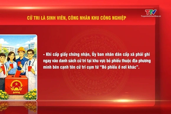 Cử tri sinh viên, công nhân đang học tập và làm việc xa nơi thường trú thì tham gia bỏ phiếu như thế