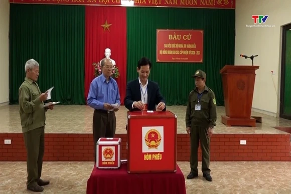 Hơn 29.000 cử tri xã Kim Tân tham gia bầu cử