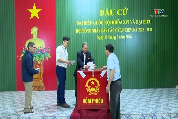 Xã Thọ Lập: Hơn 19.000 cử tri đi bầu cử đại biểu Quốc hội và HĐND các cấp