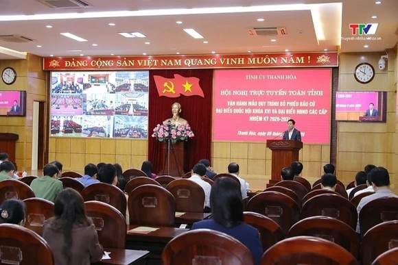 Thanh Hóa vận hành mẫu quy trình bỏ phiếu bầu cử