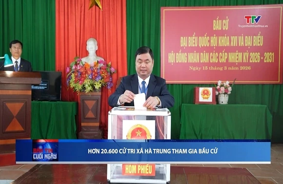 Hơn 20.600 cử tri xã Hà Trung tham gia bầu cử