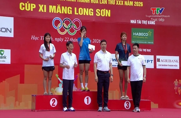 Vinh danh các cá nhân nữ cự ly 3000m  tại Giải việt dã Báo và PTTH Thanh Hóa  lần thứ XXX năm 2026 –