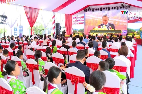 Thanh Hoá khởi công xây dựng 10 trường nội trú liên cấp tại các xã biên giới