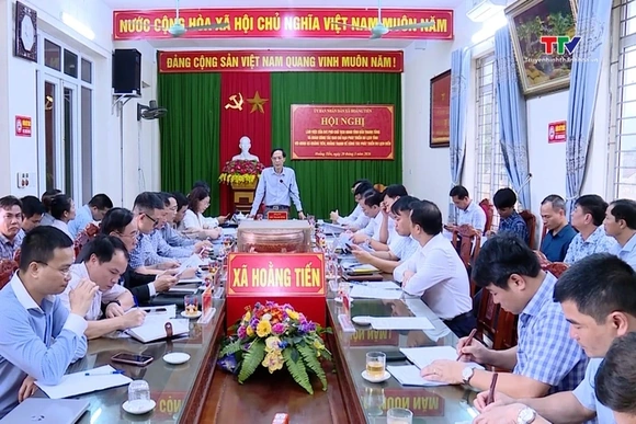 Phó Chủ tịch UBND tỉnh Đầu Thanh Tùng làm việc với các xã Hoằng Tiến, Hoằng Thanh về phát triển du l