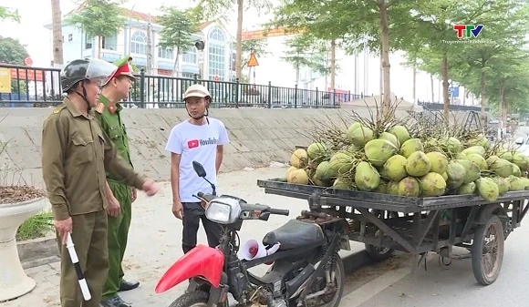 Xã Thiệu Hóa bảo đảm trật tự công cộng, an toàn giao thông