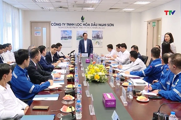 Thủ tướng Chính phủ Phạm Minh Chính làm việc tại khu kinh tế Nghi Sơn
