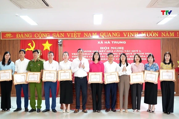 Xã Hà Trung đánh giá kết quả thực hiện nhiệm vụ quý I năm 2026