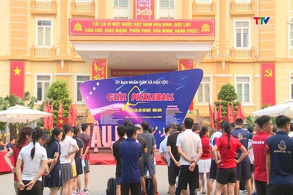 Khai mạc giải Pickleball xã Hậu Lộc lần thứ nhất năm 2026