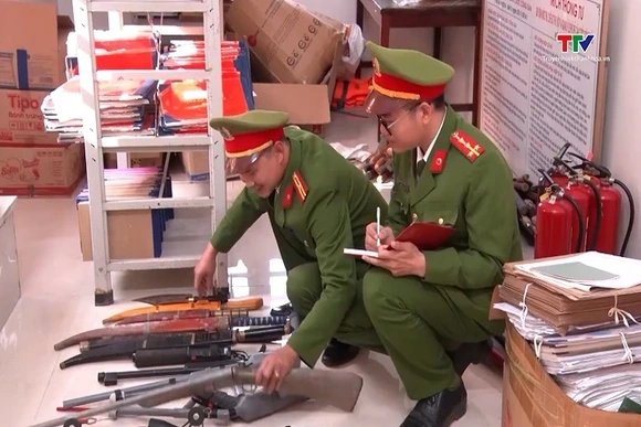 Thanh Hóa quản lý hiệu quả vũ khí, vật liệu nổ, công cụ hỗ trợ