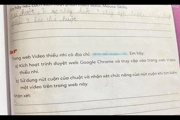 Công an vào cuộc vụ vở bài tập tin học lớp 3 bị cài link web đen