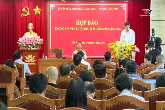 Họp báo cung cấp thông tin về Lễ hội du lịch biển Sầm Sơn 2026
