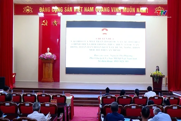 Tập huấn Cuộc vận động “Toàn dân đoàn kết xây dựng nông thôn mới, đô thị văn minh” năm 2026