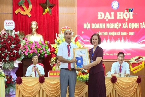 Đại hội Hội doanh nghiệp xã Định Tân lần thứ nhất