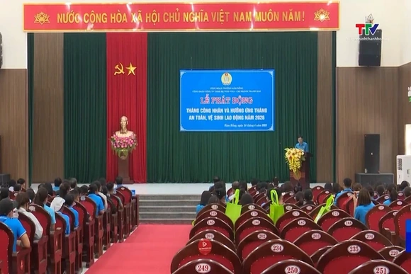 Công đoàn phường Hàm Rồng phát động “Tháng công nhân” và “Tháng hành động về An toàn vệ sinh lao độn