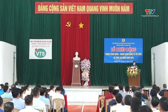 Xã Kim Tân phát động tháng công nhân năm 2026